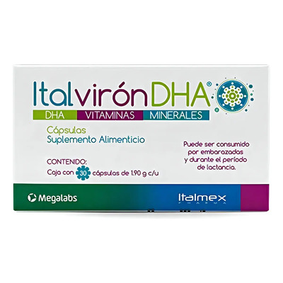Italvirón Dha, Vitaminas Y Minerales, Suplemento Alimenticio Sabor Sin Sabor | MercadoLibre