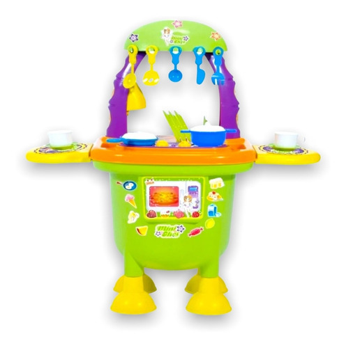 Cocina Para Niños De Juguete Mini Chef Mytoy Color Verde