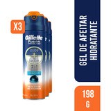 Pack 3 Gel De Afeitar Gillette Fusion Proglide 198g