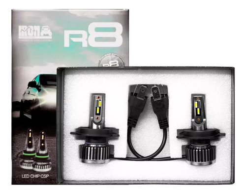 Kit Faros Led Chip Csp R8 Mini Alta Y Baja Iron Led Luz Auto