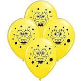 Pack Globos Látex Bob Esponja X 10 Unidades