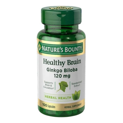 Nature's Bounty Ginkgo Biloba 120 Mg 100 Cápsulas G55 Sin Sabor | Envío gratis
