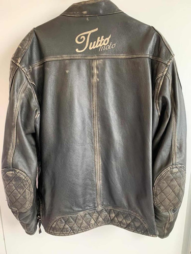 Jaqueta Tutto Moto Custom Vintage Masculina Couro