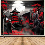 Tapestry Samurai Dragón Fantasía 60x40