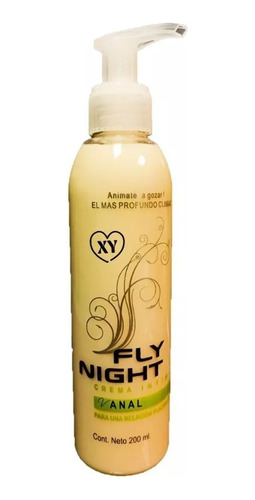 Gel Intimo Lubricante Anal Base Acuosa Fly Night 200 Ml Sexo