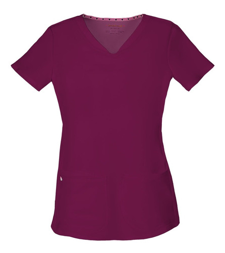 Delantal / Top De Uniforme Clinico - Heartsoul - Burdeo