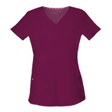 Delantal / Top De Uniforme Clinico - Heartsoul - Burdeo