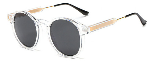 Óculos De Sol Bulier Modas California, Cor Transparente Armação De Acetato, Lente De Policarbonato Haste De Acetato