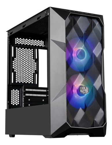 Gabinete Cooler Master Masterbox Td300 Mesh Argb 2x120mm Color Negro