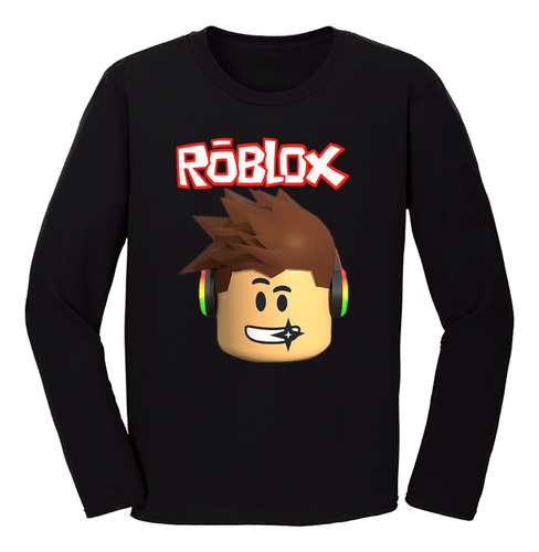 Remera Roblox 100% Algodón Mangas Largas