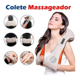 Massageador Elétrico Colete Shiatsu Cervical Pescoço Lombar