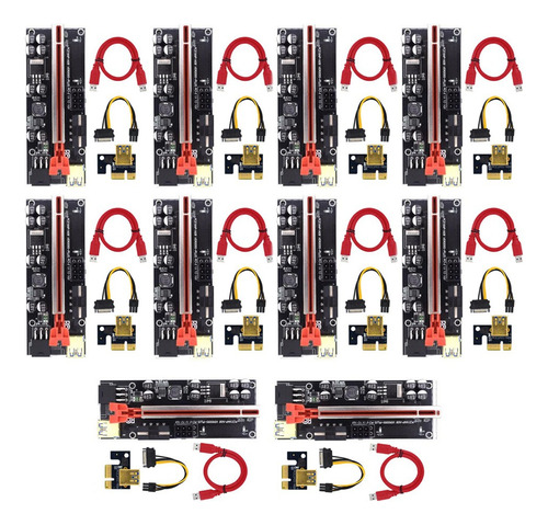 10 Tarjetas Elevadoras Pci-e Pcie Ver009s Actualizadas Ver 0