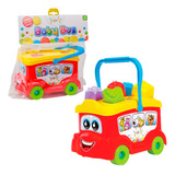 Baby Bus Ônibus Didático Infantil Vermelho C/ Alça