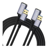 Cable De Extension Usb 3.0, 3 Pies (2 Unidades), Extensor Us