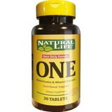 Natural Life One Multivitaminas Y Minerales X 30 Tab Sabor Sin Sabor