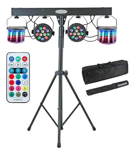 Novedad Luces Dj Gigbar Rgb Led Cabina Portátil Iluminación 