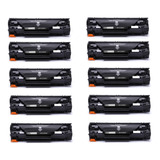 Kit 10x Toner P/ Ce285a 285a 285 85a 1102 P1102w M1132 M1212