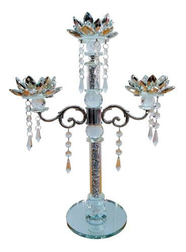 Candelabro Caireles Brillos 3 Brazos 30x45 Cm