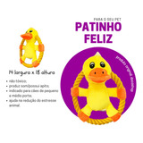 Brinquedo Pet Patinho Feliz Com Apito 18cm