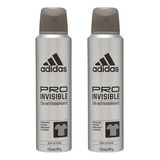 Desodorante Aero adidas 150ml Masc Pro Invisible-kit C/2un