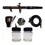 Kit Aerógrafo Profesional P/ Pintar + Accesorios  Lusqtoff 