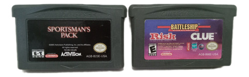 Gameboy Advance Pack De 5 Juegos En 2 Cartuchos Clue+ Risk