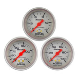 3 Relojes Racing 52mm Orlan Rober Agua Aceite Presion Nafta 15psi