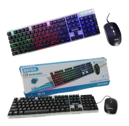 Combo Y Teclado Y Mouse Alámbrico Gammer