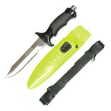 Cuchillo Buceo Cold Steel Hoja 14,5cm Vaina Fluo Con Traba