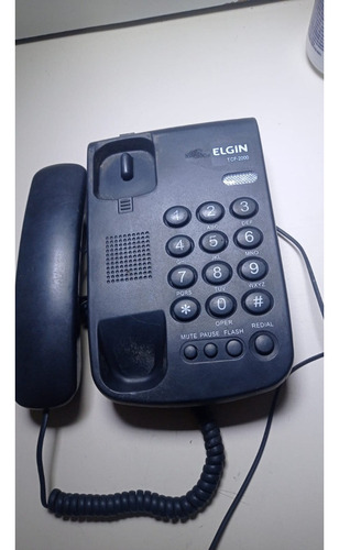 Telefone Fixo Elgin Preto 2000 Tcf