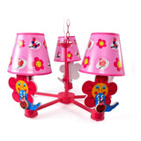 Candil Colgante Decorativo Flores Infantil 3 Luces Lámpara