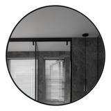 Espejo Circular De 80cm Con Marco Pared Baño Habitación