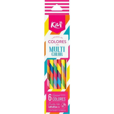 Kiut Lápices De Colores Multicolor Set De 6 Suaves | MercadoLibre