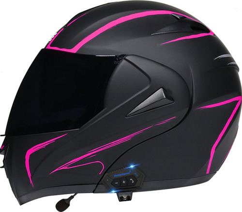 Abatible Ajuste Multiángulo Casco Motocicleta Bluetooth