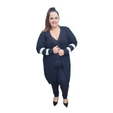 Casaco Cardigã  Plus Size Kimono Jaqueta Sobretudo