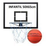 Kit Basquete Cesta Infantil C/ Bola Penalty Oficial Basket