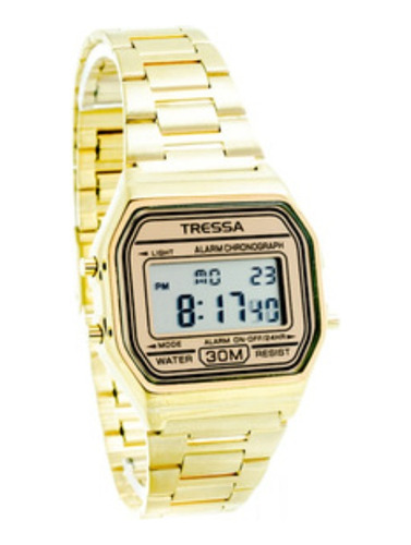 Reloj Tressa Gin Digital Vintage Resistencia 30m