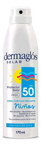 Dermaglós Protector Solar Fps 50 Niños Spray Continuo