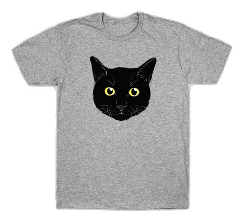Playera Camiseta Cat Lindo Gato Negro Felino Tierno Tempora 