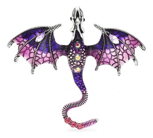 Broche Dragon Prendedor Colores Brillante Pin Accesorio