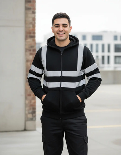 Sudadera De Espesar Tira Reflectante Intemperie Para Hombre | Meses sin interés