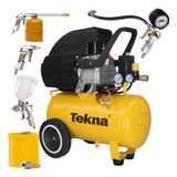 Compressor De Ar 24l 2,5hp + Kit Pintura Funilaria 5 Peças