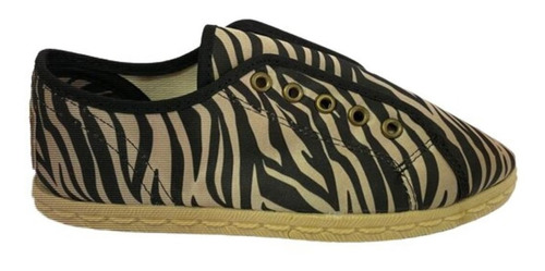 Alpargatas Mujer Con Cordones Diseños Animal Print 