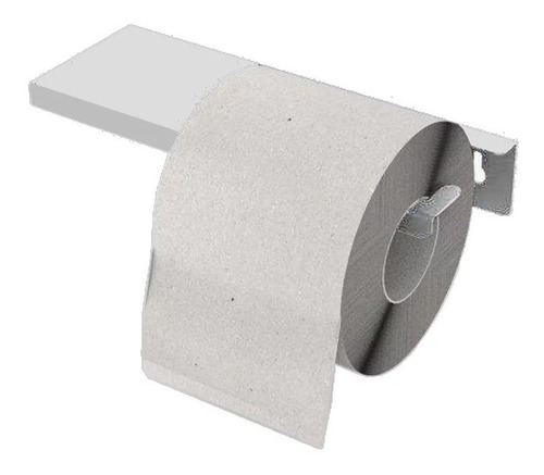 Porta Papel Higiênico Metálico Branco Roll-for