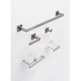 Esatto®set De 5 Accesorios Baño Cuadrados Acero Inox Ac-059