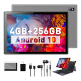 Tablet Hd 10.1'' Wifi Android 256gb+4gb Memoria Con Teclado