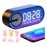 Reloj Digital Despertador Led Con Bocina Bluetooth Y Radio