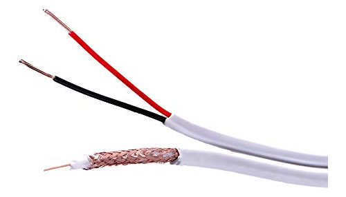 Fivestarcable 500 Ft. Rg59 Siamese Cctv Combo Coaxial Cable