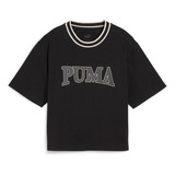 Polera Puma Puma Squad Graphic Tee Negro Mujer