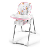 Cadeira Alta De Alimentação Chefs Chair Bb314 Multikids Baby Cor Rosa Liso